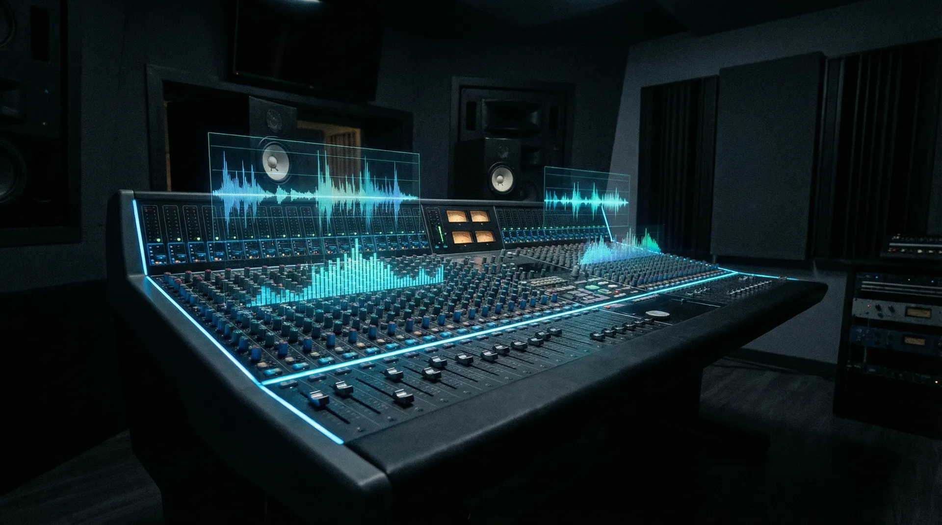 工口实验室 专业录音棚混音台与频谱可视化